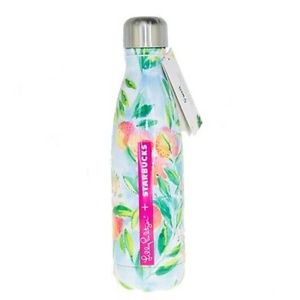 BRAND NEW S'well x Lilly Pulitzer "Peach Freshly Squeezed Print Water Bottle